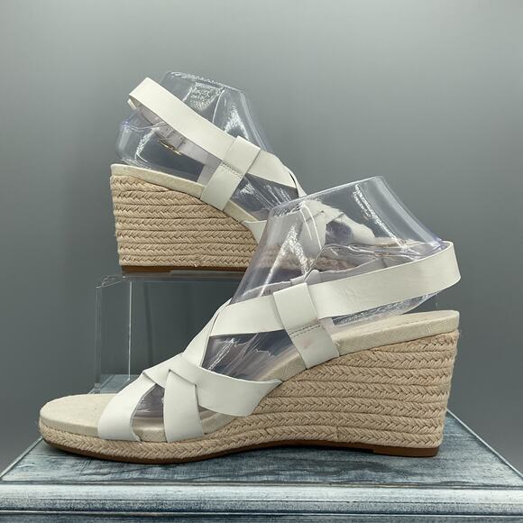 NEW Cole Haan Women’s Crystal Wedge Sandals White Size 9B - Picture 2 of 10